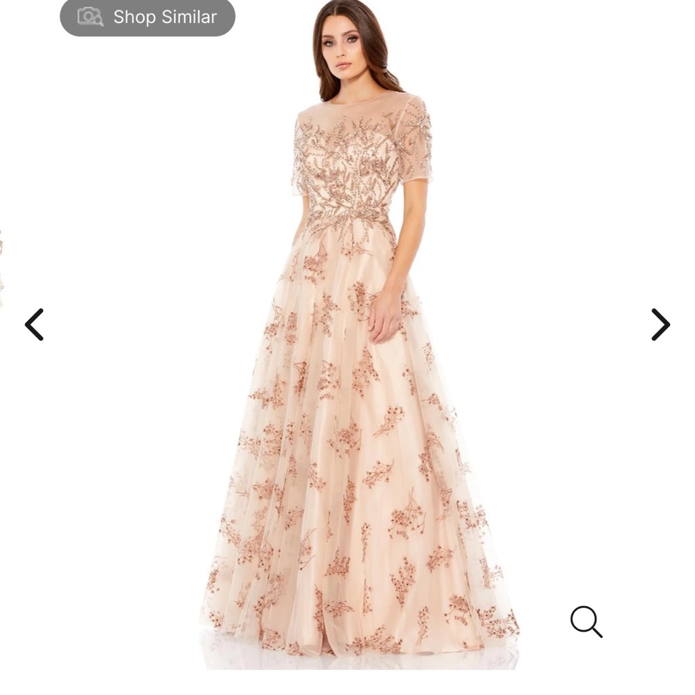 Mac Duggal A-line gown (champagne)